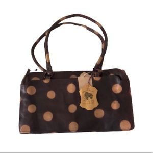 Leather Polka Dot Purse